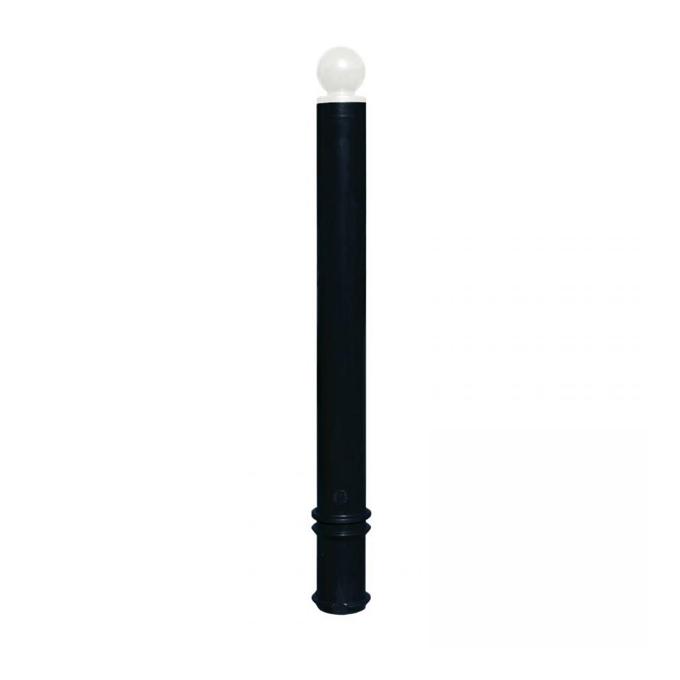 POTELET SOUPLE NOIR BOULE BLANCHE