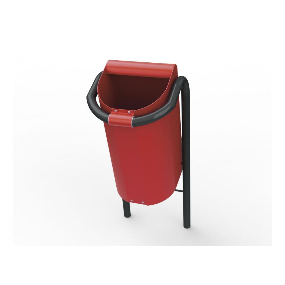 CORBEILLE ACIER BASCULANTE