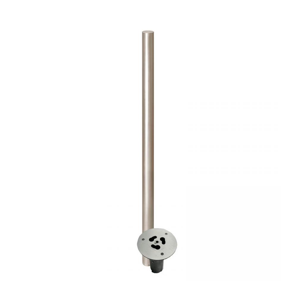 POTELET INOX  BROSSE AMOVIBLE