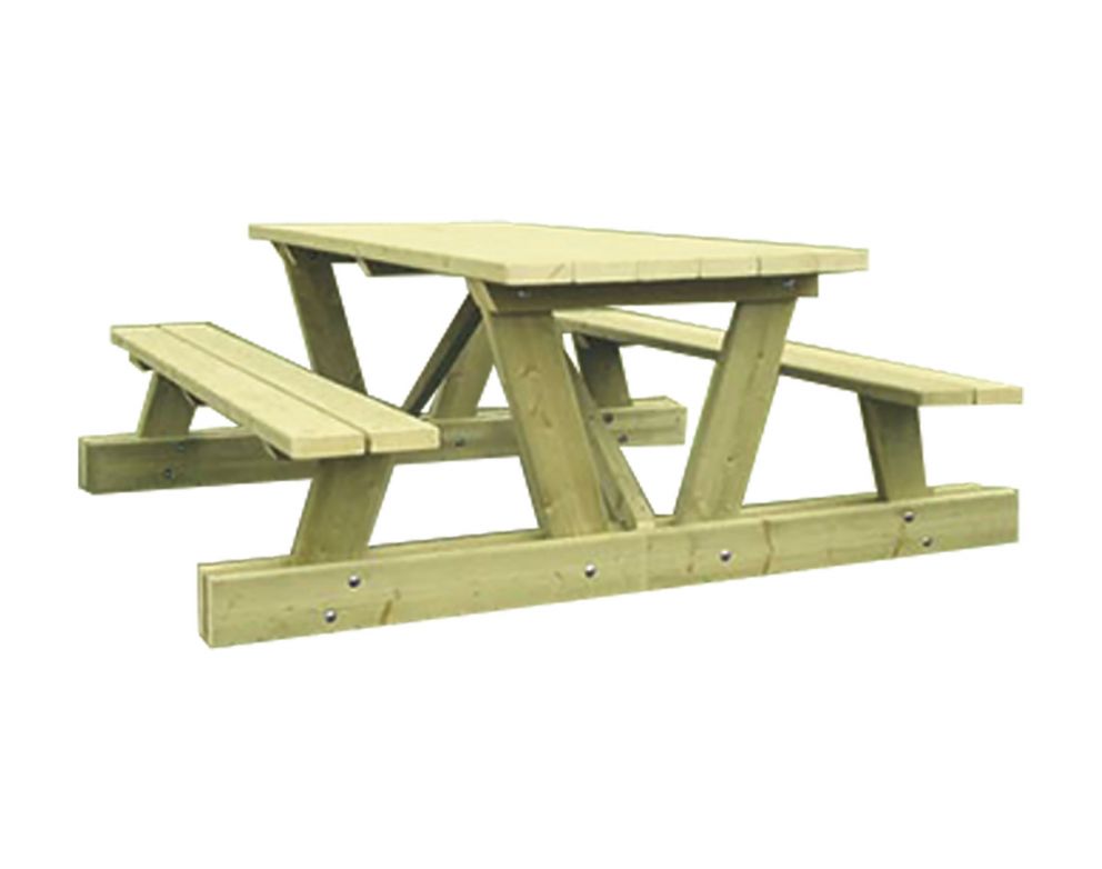 TABLE-BANC BOIS SANS DOSSIER