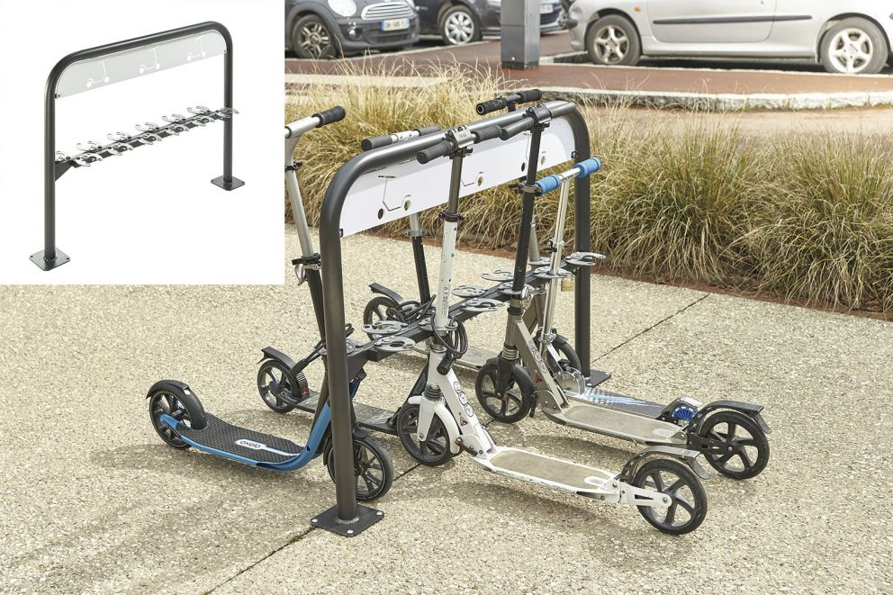 RANGE TROTTINETTES 12 PLACES SUR PLATINE