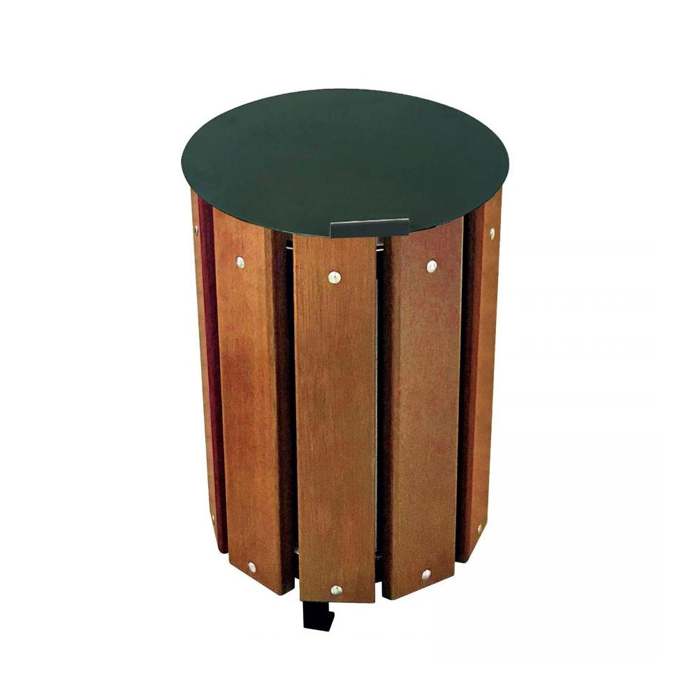 CORBEILLE RONDE BOIS EXO 48L
