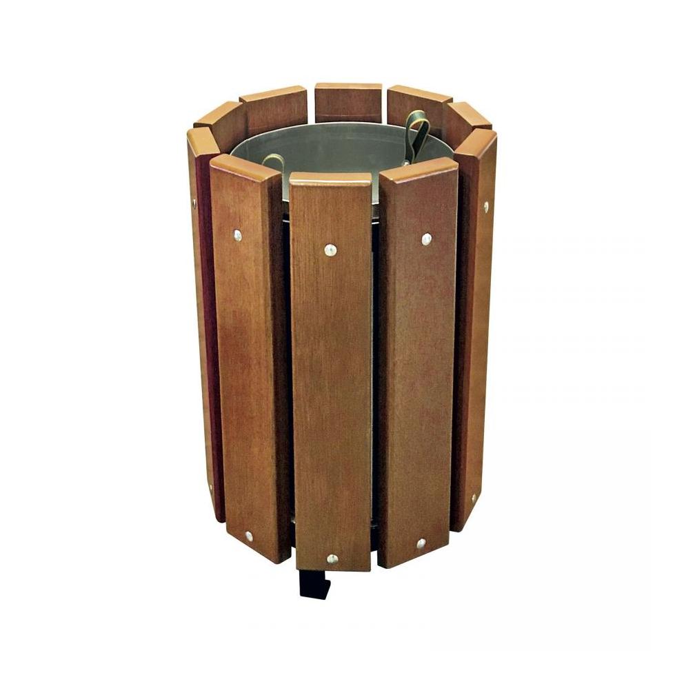 CORBEILLE RONDE BOIS EXO 48L